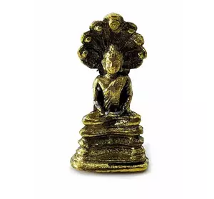 Будда с кобрами бронзовый (3х1х2 см)