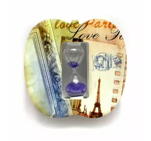 Годинник пісочний "Париж" (13х13,5х4 см)(H004)