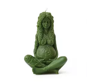Свічка Богиня Землі "Гайя" Зелена
