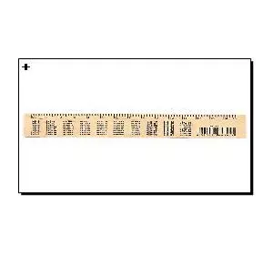 Линейка деревянная 15см Таблица умножения шелкография (в блоке 100шт)Мицар
