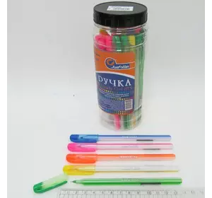 Ручка масляна JOtten "Candy Gel" Індія 0,6мм (банку/30, mix) синя