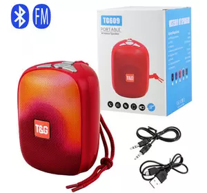 Bluetooth-колонка TG609, speakerphone, радио, red