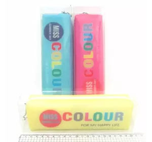 Пенал силікон. "Colour" 19*5,5*4см, PVC, mix3 1шт/етик.