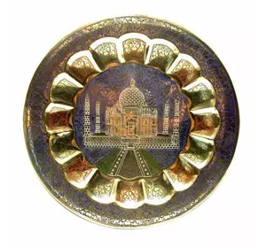 Тарілка бронзова настінна "Тадж-Махал"(33 см)