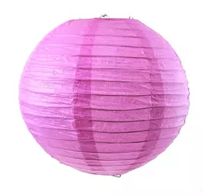 Ліхтар паперовий рожевий (d-20 см)