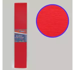 Креп-папір 55%, червоний 50*200см, засн.20г/м2, заг. 31р/м2