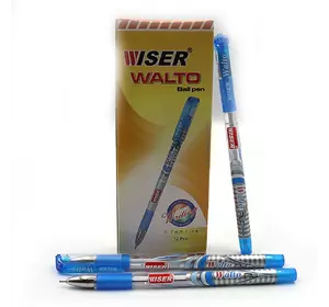 Ручка масляна Wiser "Walto" 0,7 мм з грипом сін.,