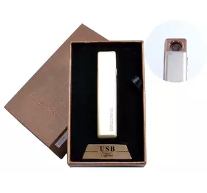USB запальничка в подарунковій упаковці (спіраль розжарювання, жовтий) №4822-5