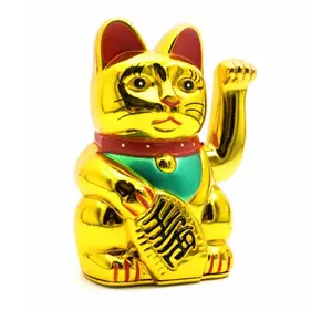 Кішка Манекі-неко махає лапою (12,5х7,5х6,5 см) (0255A) (батарейки в комплект не входять) Суперціна!