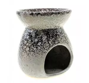 Аромалампа керамічна чорно біла (10х9х9 см)