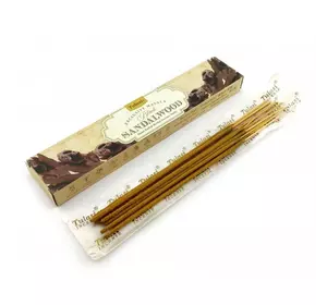 Black Sandalwood Incense Stiks 15 g (Пильцеві пахощі Чорний Сандал 15 грамів)(Tulasi)
