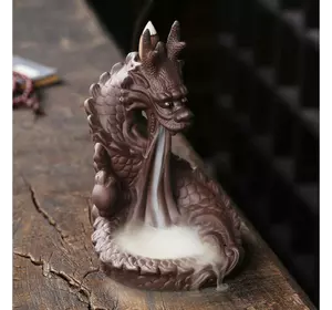 Підставка "Рідкий дим" кераміка "Дракон з перлиною" №2 12*13*17,5см.