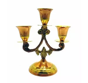 Підсвічник бронзовий на 3 свічки (14х12х7 см)(Candle Stand 3C Tree Copper)