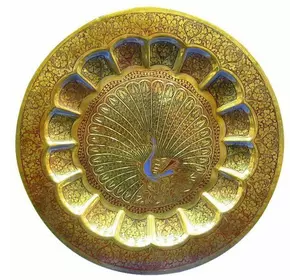 Тарілка бронзова настінна "Павичі" (17,7 см)