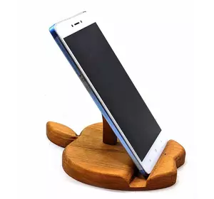 Подставка для телефона "Яблоко" деревянная(15х11х1,5 см)