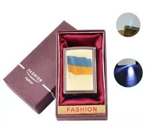 Запальничка в подарунковій коробці Україна (Гостре полум'я, Ліхтарик) №UA-43
