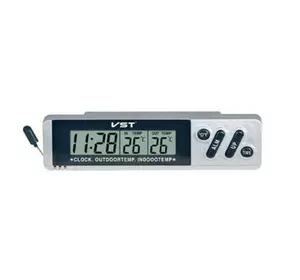 Термометр 7067 (внутрішня + зовнішня температура + годинник)