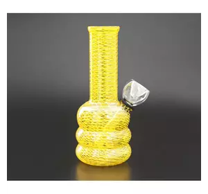 Бонг скляний PGWP-143 Жовтий 7*5,5*13,5см.