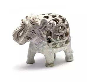 Слон з мильного каменю різьблений (10,5х12, х6 см)