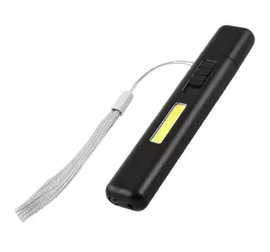 Ліхтар брелок 41L-UV+COB (ультрафіолет), лазер, вбудований акумулятор, USB