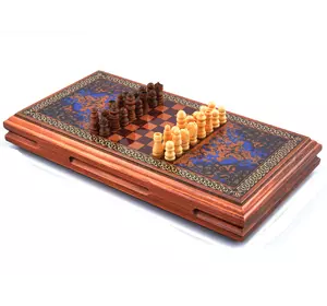 Ігровий набір 3в1 нарди і шахи та шашки (32х32 см) XLY-730