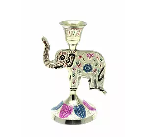 Підсвічник бронзовий кольоровий "Слон" (13х8х8 см)(Candle Stand Elephant CDC)