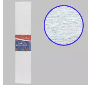 Креп-папір 110%, білий 50 * 200см, осн.50г/м2, общ.105г/м2