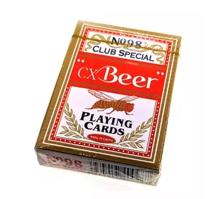 Карти гральні (98) "Beer" (9х6х1,8 см) (Пластикове покриття)