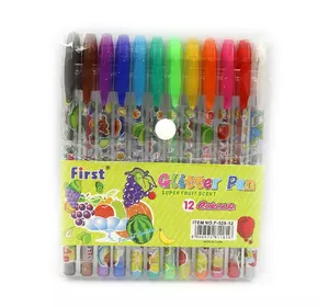 Набір гелевих ручок "Glitter pens" 12шт., PVC