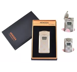 USB запальничка в подарунковій упаковці HENGDA (Спіраль розжарювання, Лічильник підпалу) №XT-4873-2