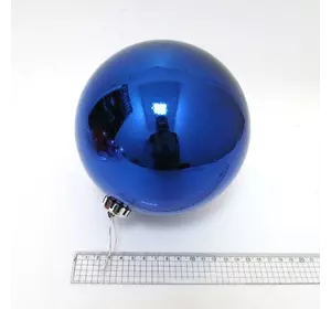 Набір ялинкових кульок "Великий синій" 15см