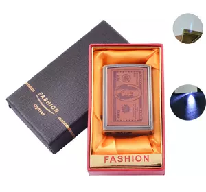 Запальничка в подарунковій коробці 100 Dollars (Гостре полум'я, Ліхтарик) №XT-87