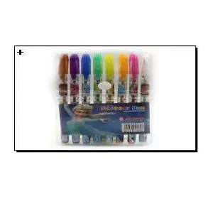 Набір гелевих ручок гліттер "FZ" L, PVC, 8 кольорів, 1шт/етик.