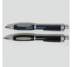 Ручка автомат 603-1(CG829-2) mix сін.+черн. корп. з сер.
