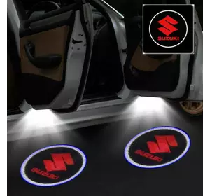 Лазерна дверна підсвітка/проєкція у двері автомобіля Suzuki 024 red