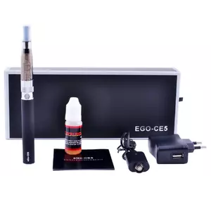 Електронна сигарета EGO-CE5 1100маг (подарункова упаковка) Black, Silver EC-001