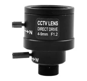 Варіофокальний об'єктив CCTV 1/3 PT 0409 4mm-9mm F1.2 Direct Drive, Manual Iris