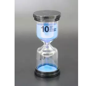Песочные часы "Круг" стекло + пластик 10 минут Голубой песок