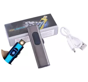 USB запальничка в подарунковій упаковці Lighter (Спіраль розжарювання) №HL-59 Black