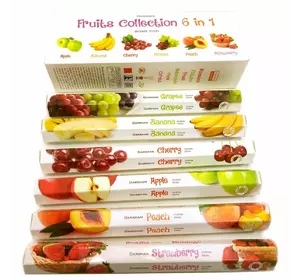 Fruits Collection (Фруктовая коллекция)(Darshan)(набор 6 пачек) шестигранники