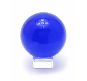 Кришталева куля на підставці синій (8 см)