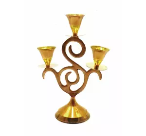 Підсвічник бронзовий (16,5х11,5х6 см) (Candle Stand 3C "S" Copper)