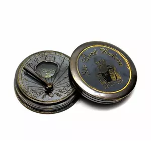 Сонячний годинник з компасом (5х5х1,5 см)