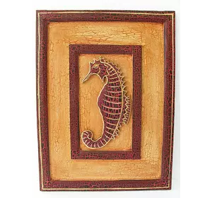 Картина дерев'яна "Морський коник" (PN 11) (30x40) (Індонезія)