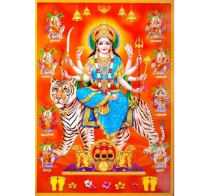 Постер "Индийские боги" Дурга NIRMAL 8490