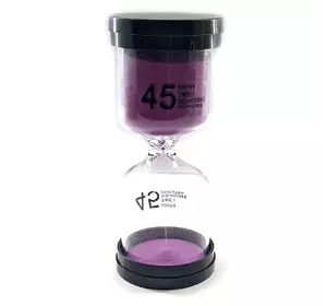 Годинник пісковий 45 хв фіолетовий пісок (13х5,5х5,5 см)