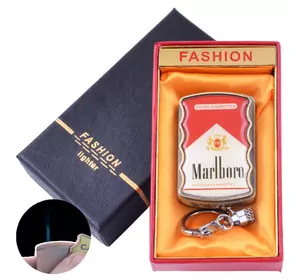Запальничка-брелок в подарунковій коробці Marlboro (Гостре полум'я) №XT-92-3