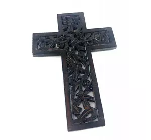 Хрест різьблений із дерева ( 29х 20х 1 см)