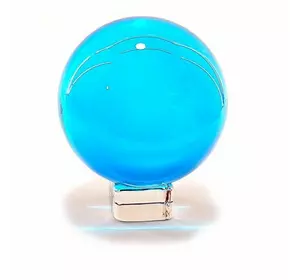 Куля кришталева на підставці блакитна (d-11 см)