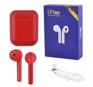 Бездротові навушники i31 5.0 з кейсом, red
